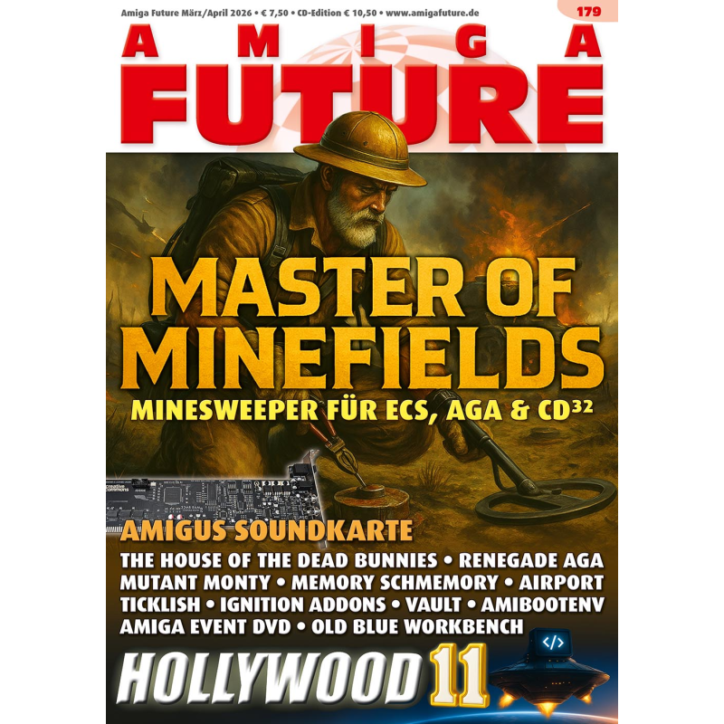 Amiga Future Ausgabe 179, inkl. Cover-CD (Deutsch / Englisch)