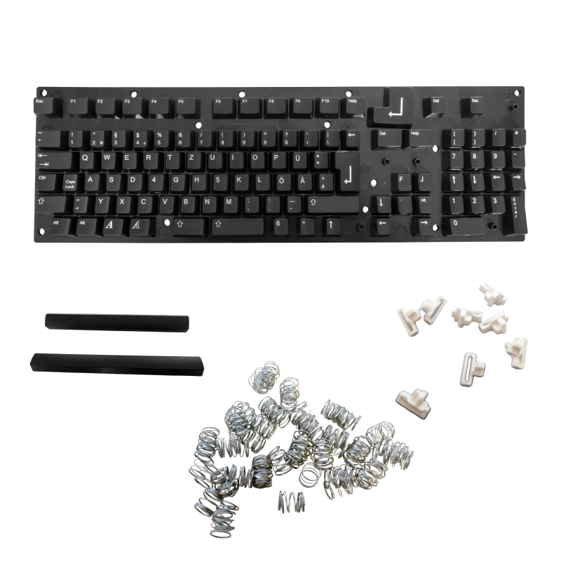 Amiga Black Keycaps German Layout (A1200 / A500 / A600 / A2000 / A3000 / A4000) - 