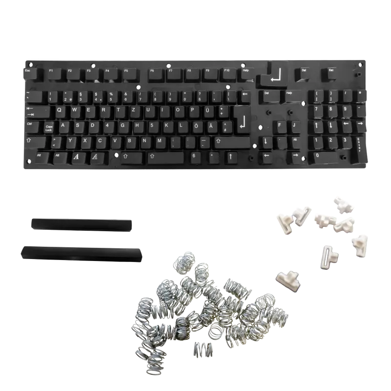 Amiga Black Keycaps German Layout (A1200 / A500 / A600 / A2000 / A3000 / A4000) - 