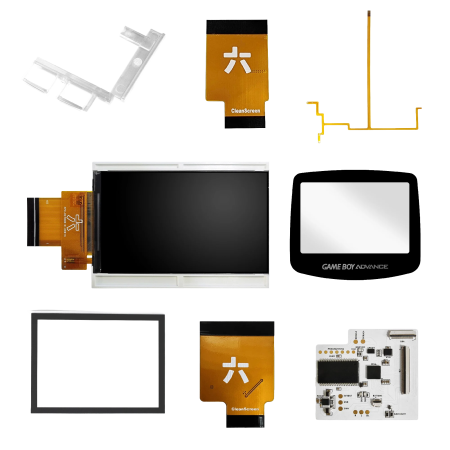 RetroSix CleanScreen GBA – IPS Screen Kit für Game Boy Advance