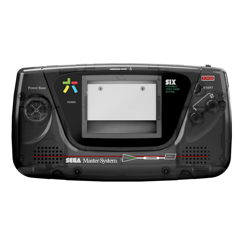 Game Gear Shell Kit Master System Clear Black – RetroSix