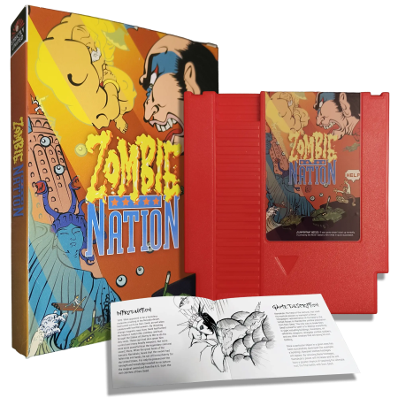 Zombie Nation & Abarenbo Tengu – NES Cartridge (PAL/NTSC)