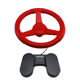 FightBox Spinner Racing Kit (Rot) – Lenkrad &amp; Pedale
