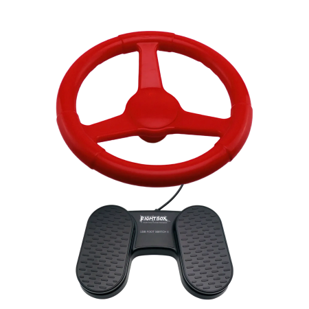 FightBox Spinner Racing Kit (Red) – Wheel &amp; Pedals