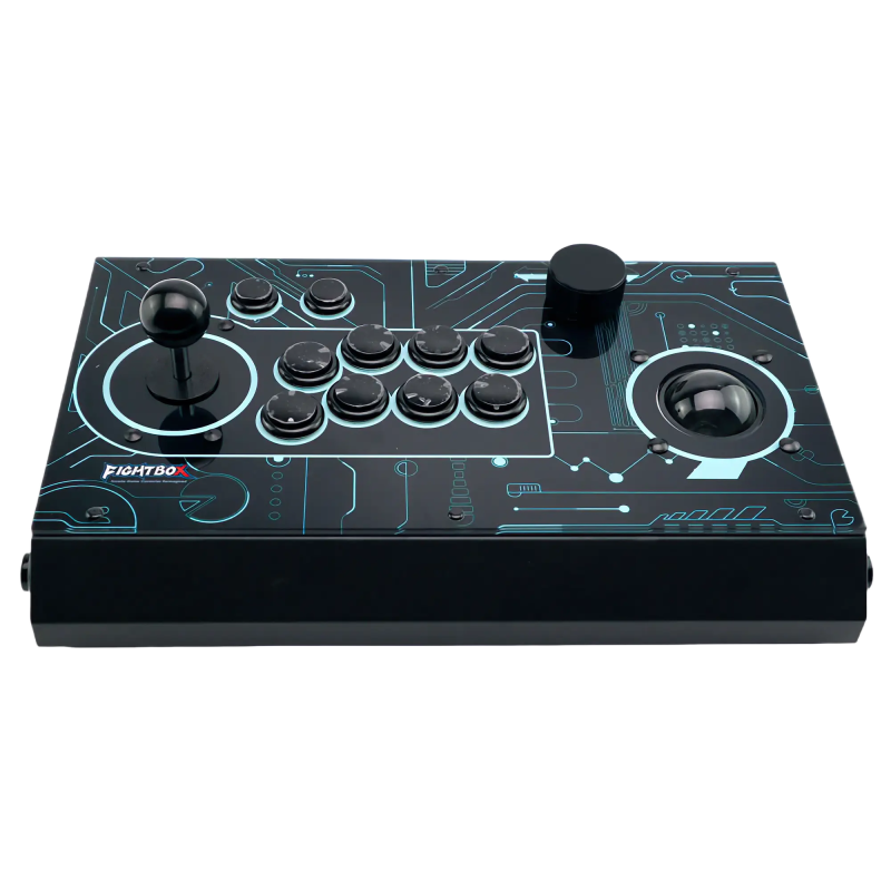 FightBox R10 Pro – Arcade Stick with Trackball & Spinner