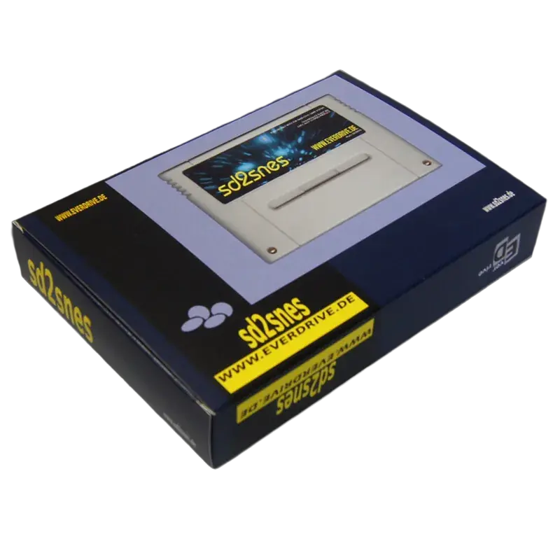 sd2snes Leerverpackung – SNES-Box & Schuber