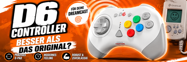 Retro Fighters D6 Test – Wireless Dreamcast Controller im Praxistest