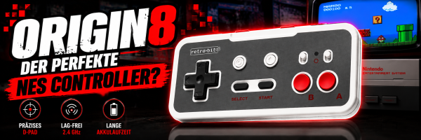 Retro-Bit Origin8 Test – Der moderne Wireless NES Controller im Praxistest