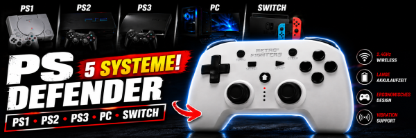 Retro Fighters Defender Test – Der moderne Wireless Controller für PlayStation