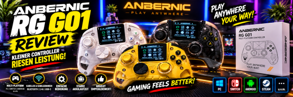 ANBERNIC RG G01 im Test – Smart-Controller mit Display, Hall-Triggern und 1000-Hz-Polling-Rate