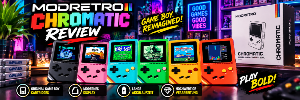 ModRetro Chromatic + Tetris Bundle – Retro-Handheld für echte Game-Boy-Fans